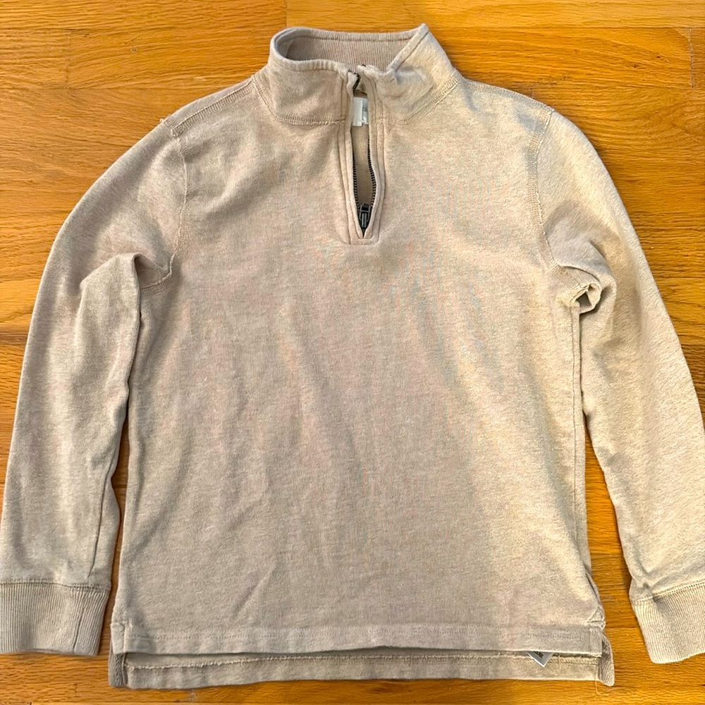 J. Crew Kids Beige Long Sleeve Polo
